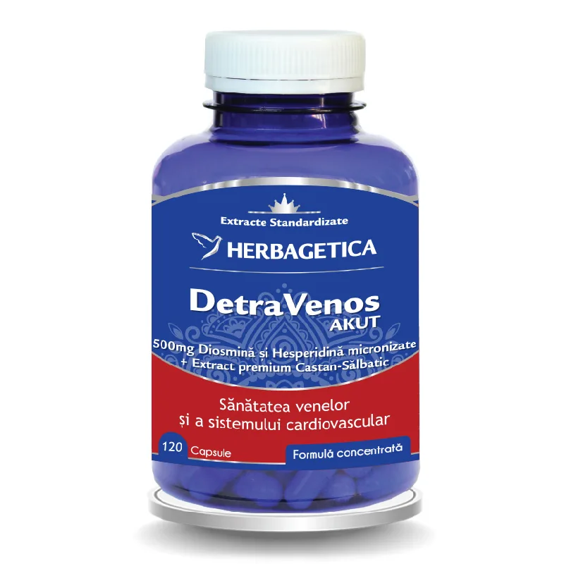 DetraVenos Akut, 120 capsule, Herbagetica — preț și oferte