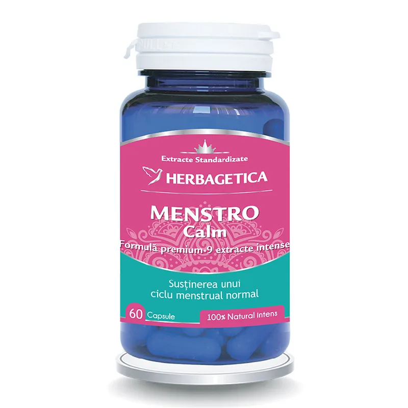 Menstrocalm, 60 capsule, Herbagetica — preț și oferte