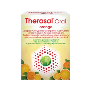 Therasal Oral Orange, 18 pastile de supt, Vedra
