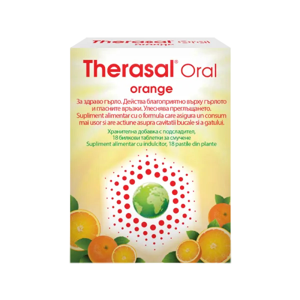 Therasal Oral Orange, 18 pastile de supt, Vedra — preț și oferte