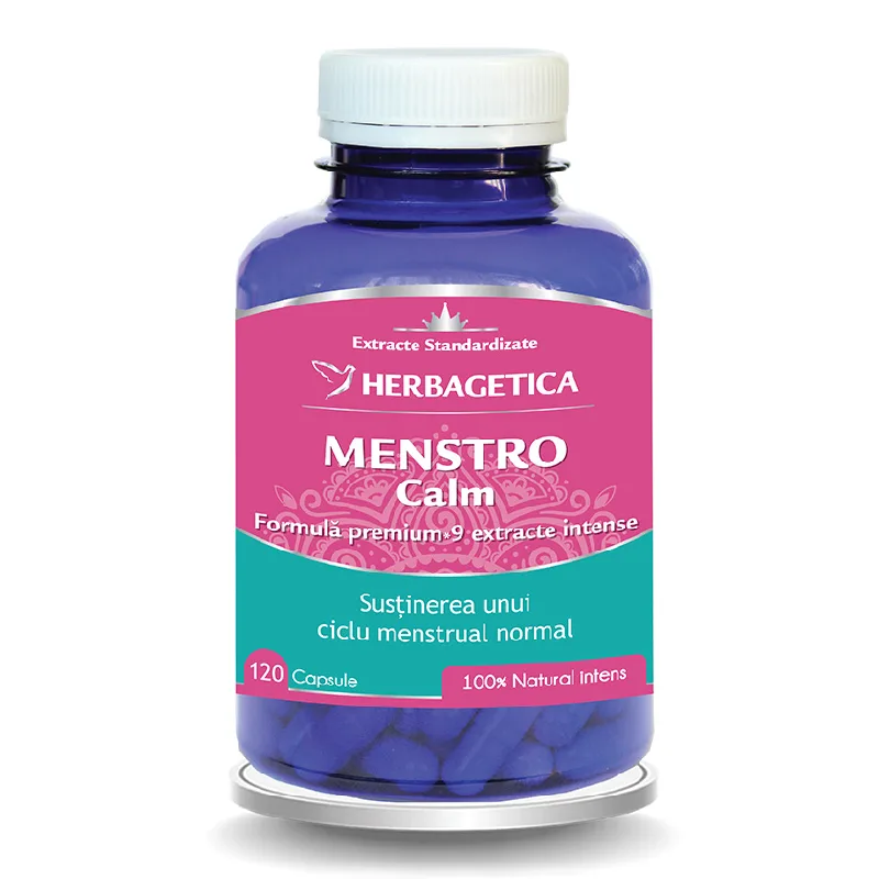 Menstrocalm, 120 capsule, Herbagetica — preț și oferte