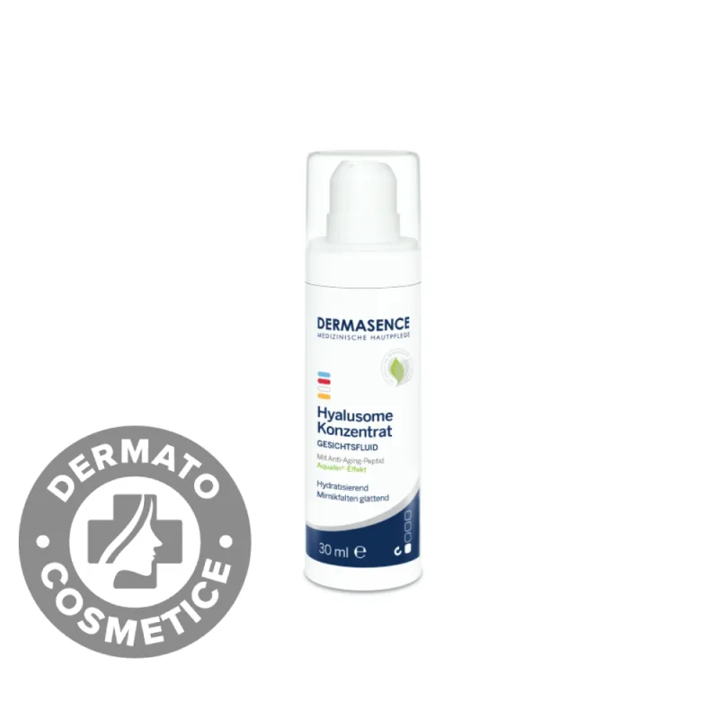 Fluid concentrat anti-aging cu acid hialuronic Hyalusome, 30ml, Dermasence — preț și oferte