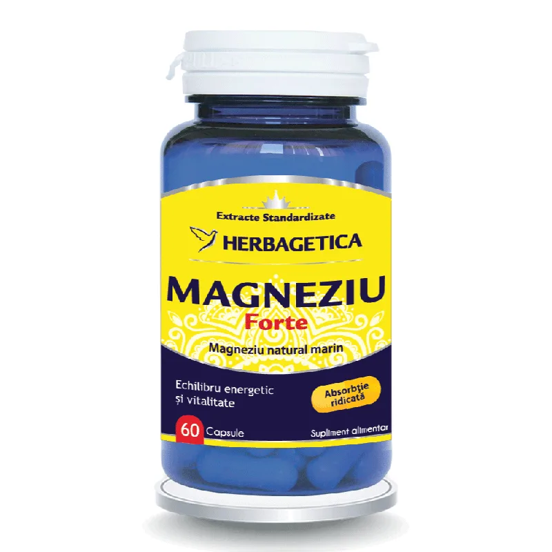 Magneziu Forte, 60 capsule, Herbagetica — preț și oferte