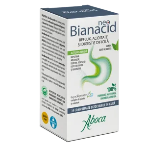 NeoBianacid cu poliprotect pentru aciditate si reflux, 14 tablete, Aboca