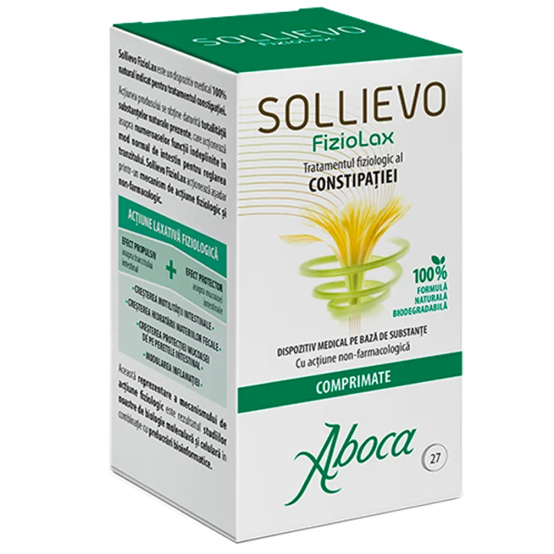 Sollievo Fiziolax DM, 27 tablete, Aboca — preț și oferte