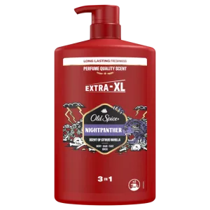 Gel de dus si sampon 3 in 1 NightPanther, 1000ml, Old Spice