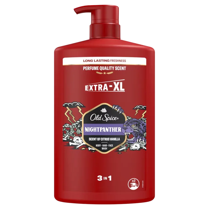 Gel de dus si sampon 3 in 1 NightPanther, 1000ml, Old Spice — preț și oferte