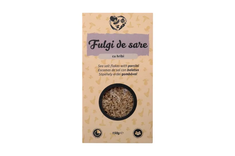 Fulgi de sare cu hribi, 150g, Ecotravio — preț și oferte