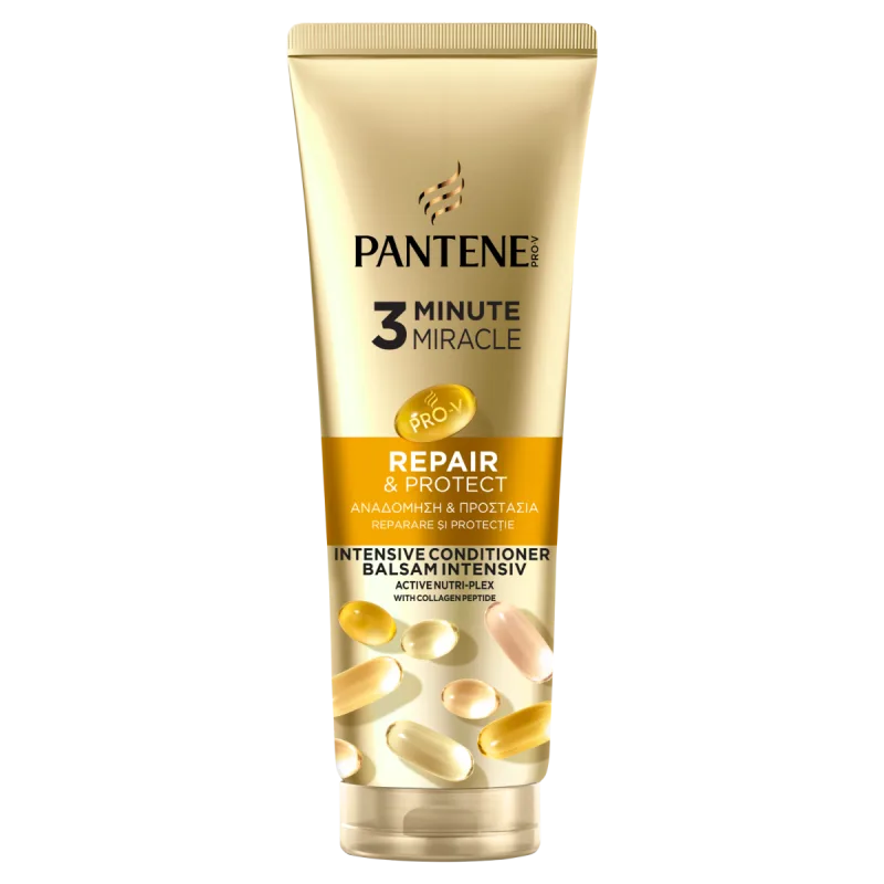 Balsam pentru par fragil si uscat Pro-V Repair & Protect 3 Minute Miracle, 220ml, Pantene — preț și oferte