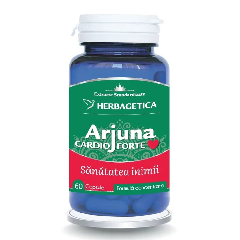 Arjuna Cardio Forte, 60 capsule, Herbagetica — preț și oferte