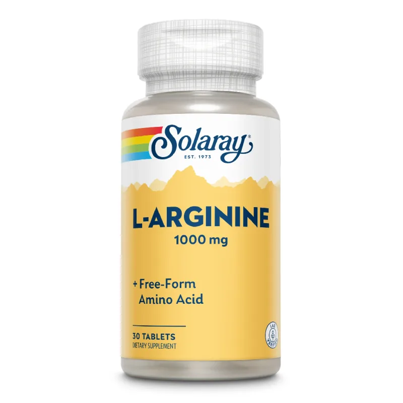 L-Arginine 1000mg Solaray, 30 tablete, Secom SOLARAY SUA — preț și oferte