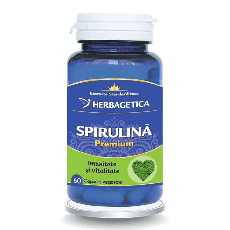 Spirulina, 60 capsule, Herbagetica — preț și oferte
