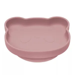 Farfurie din silicon The Little Bear +6 luni Old Rose, 1 bucata, Appekids