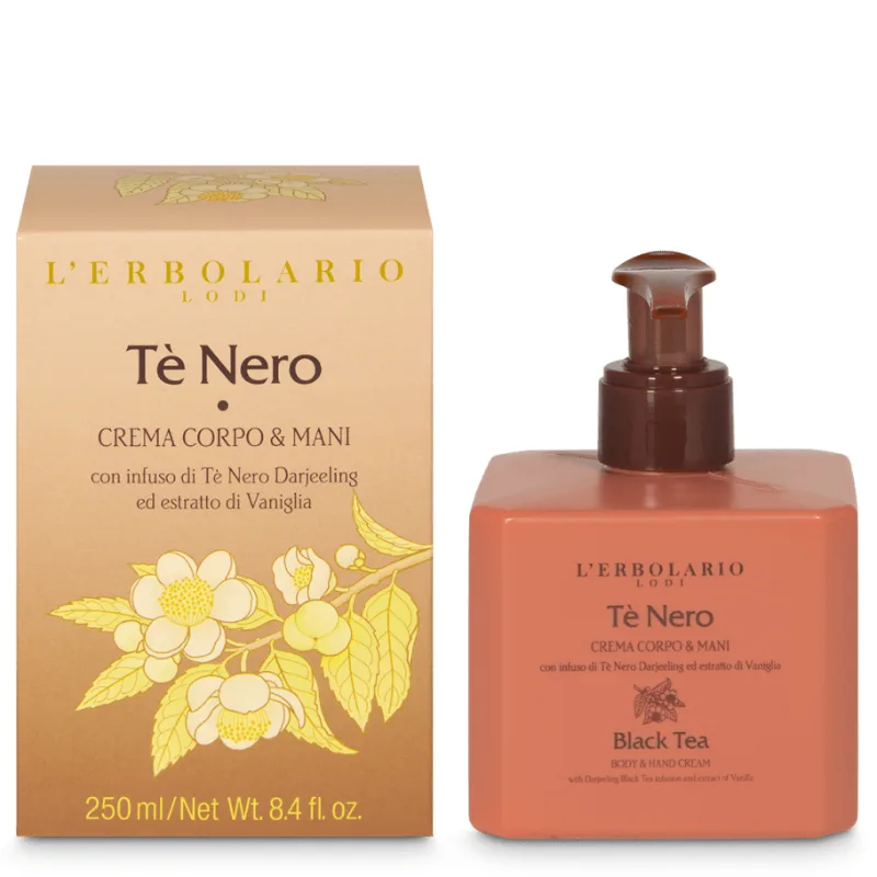 Crema de corp si maini Black Tea, 250ml, L'Erbolario — preț și oferte