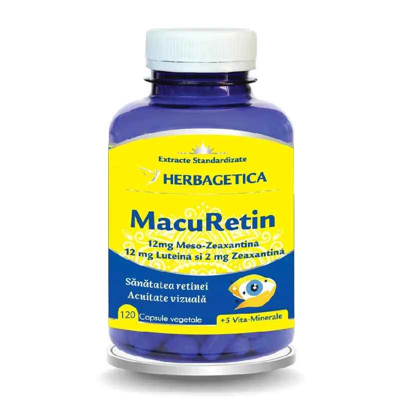 MacuRetin, 120 capsule, Herbagetica — preț și oferte