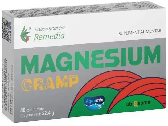 Magnesium cramp, 40 comprimate, Laboratoarele Remedia — preț și oferte