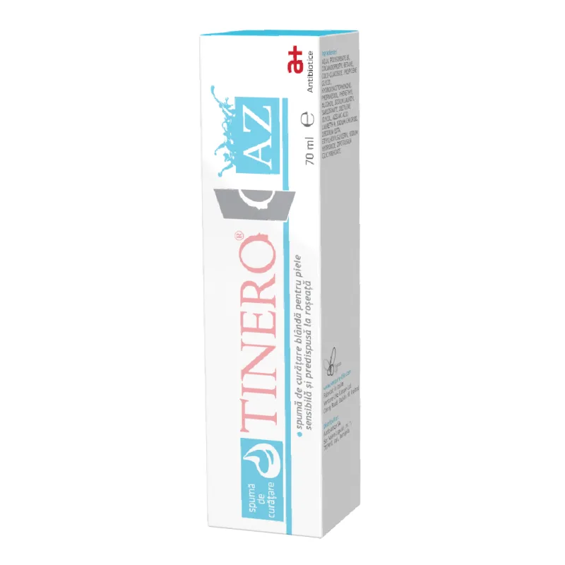 Spuma de curatare Tinero Az, 70 ml, Antibiotice SA — preț și oferte