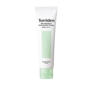 Crema de fata tonifianta cu protectie SPF50+ PA++++ cu Cica Balanceful, 60ml, Torriden