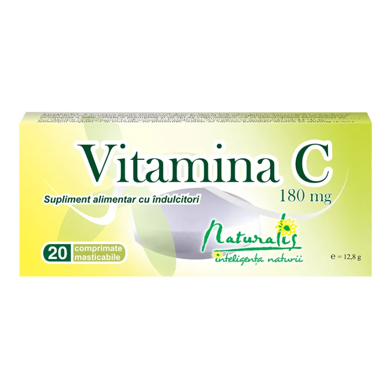 Naturalis Vitamina C 180mg, 20 comprimate — preț și oferte