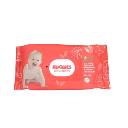 Servetele umede Ultra Comfort, 56 bucati, Huggies — preț și oferte