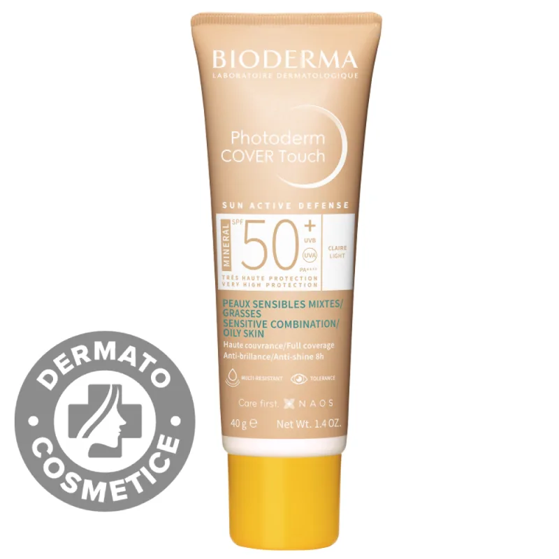 Fluid Cover Touch cu SPF50+ ten deschis Photoderm, 40g, Bioderma — preț și oferte