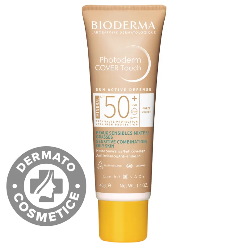 Crema Cover Touch cu SPF50+ auriu Photoderm, 40ml, Bioderma — preț și oferte