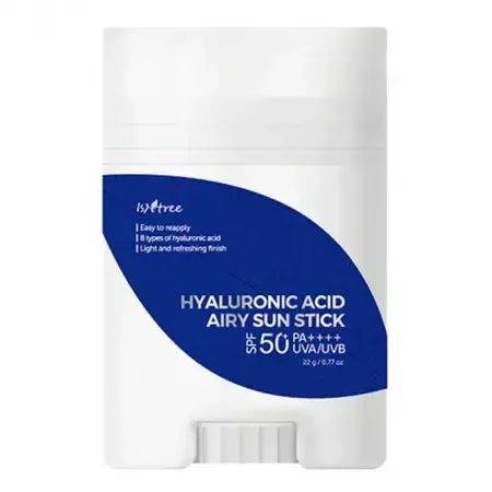 Stick pentru protectie solara cu acid hialuronic SPF 50 Airy Sun Stick, 22g, Isntree — preț și oferte
