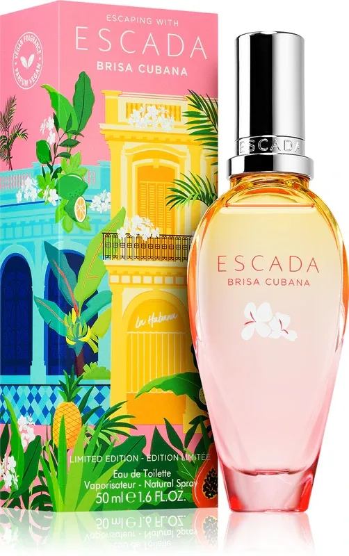 Apa de toaleta pentru femei Brisa Cubana Limited Edition, 50ml, Escada — preț și oferte