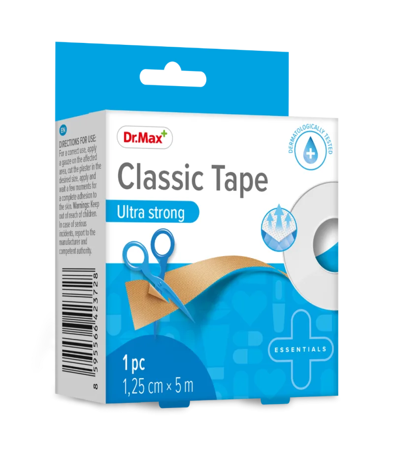 Dr. Max Plastic tape transparent, 1.25cm x 5m — preț și oferte