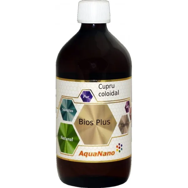 Cupru coloidal Bios Plus 30ppm, 480ml, Aghoras — preț și oferte
