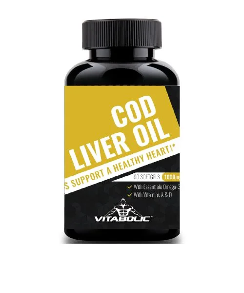 Cod Liver Oil 1000mg softgel, 90 capsule, Vitabolic — preț și oferte