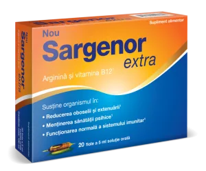 Sargenor Extra Solutie orala, 5ml x 20 fiole, Viatris
