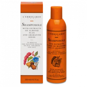 L'Erbolario Sampon cu migdale si amarant Sun, 200ml