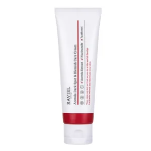 Crema iluminanta de fata cu acerola impotriva petelor si imperfectiunilor, 80ml, Raviel