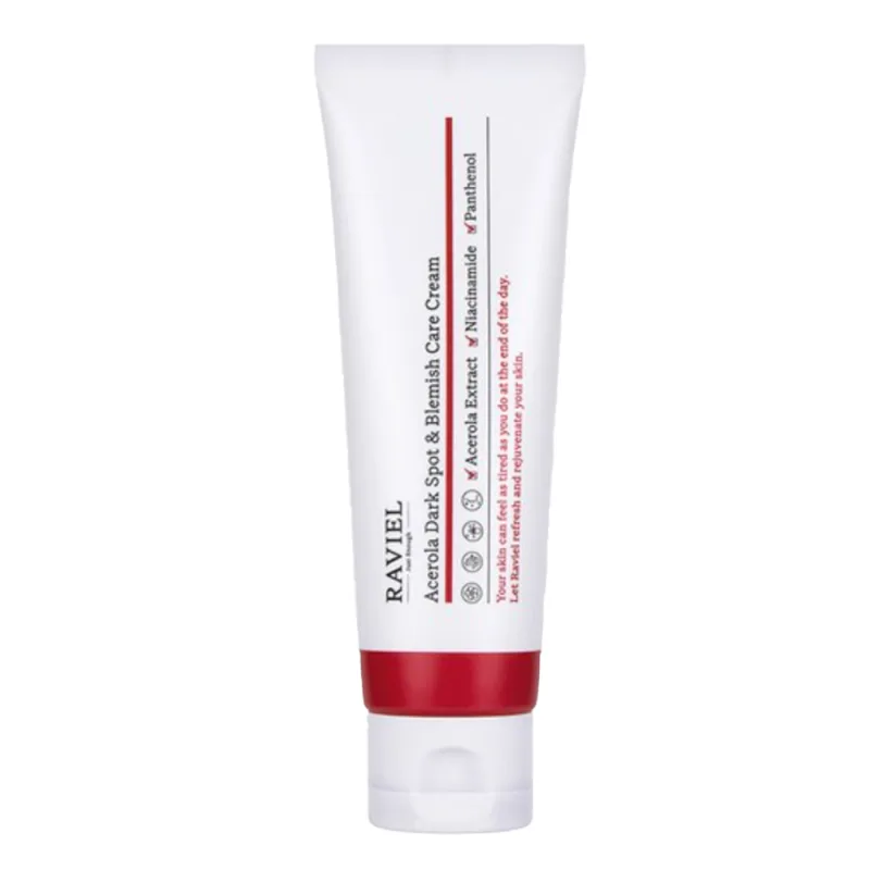 Crema iluminanta de fata cu acerola impotriva petelor si imperfectiunilor, 80ml, Raviel — preț și oferte