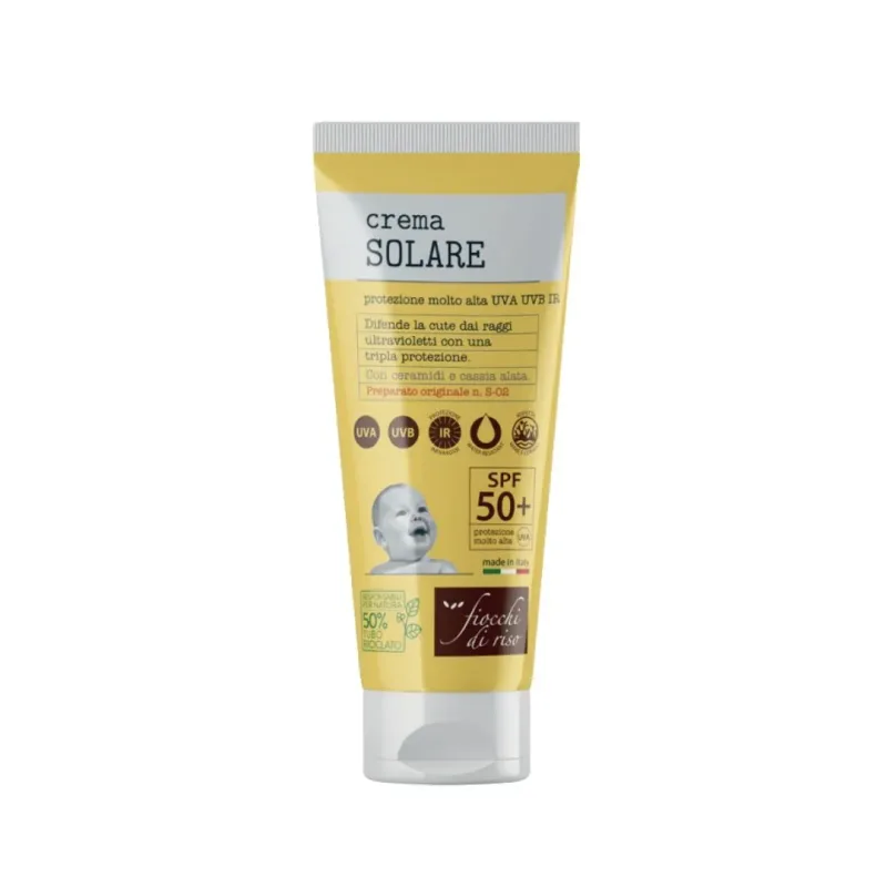 Crema cu protectie solara SPF 50+ 0 luni+, 100ml, Fiocchi di Riso — preț și oferte