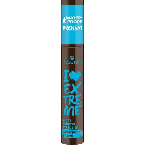 Mascara rezistenta la apa I Love Extreme Crazy Volume Nr. 01 Cozy Brown, 12ml, Essence — preț și oferte