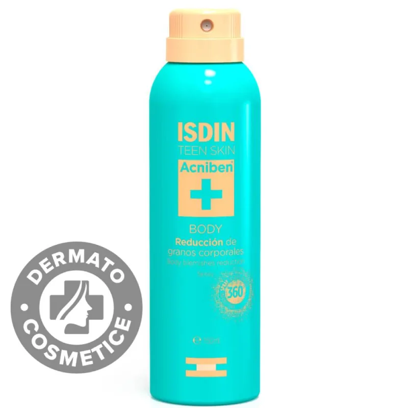Spray pentru reducerea acneei corporale Acniben, 150ml, Isdin Isdinceutics De — preț și oferte