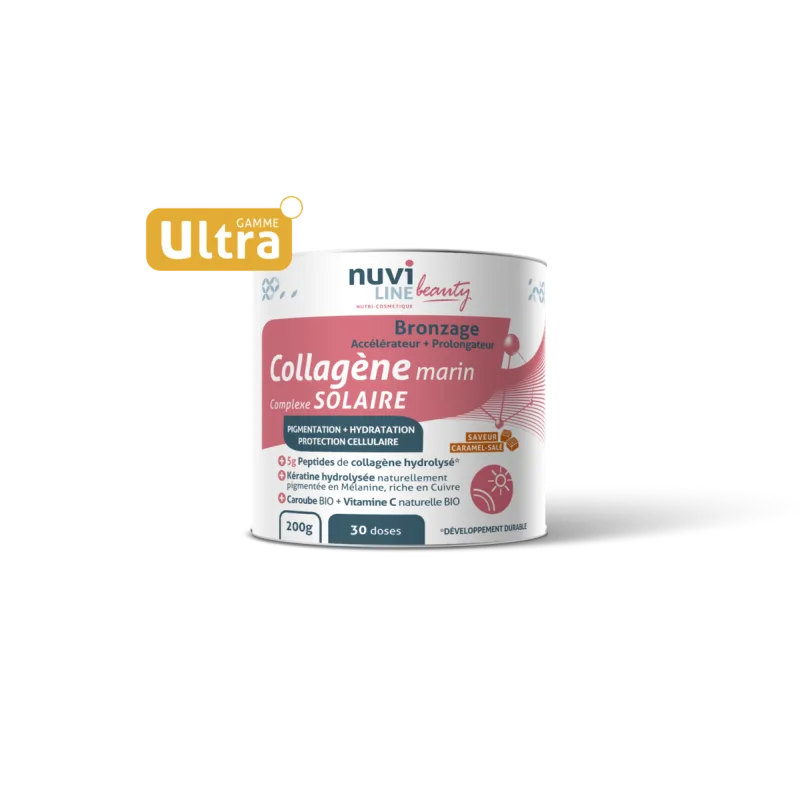 Collagen cu gust de caramel sarat Glowtan, 200g, Nuviline — preț și oferte