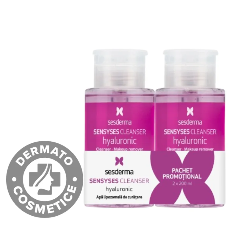 Pachet Apa lipozomala pentru curatare Sensyses Hyaluronic, 2 x 200ml, Sesderma — preț și oferte