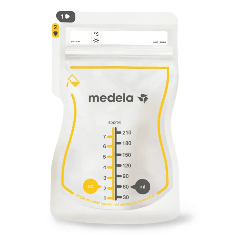 Pungi pentru depozitarea laptelui matern, 210ml x 50 bucati, Medela — preț și oferte