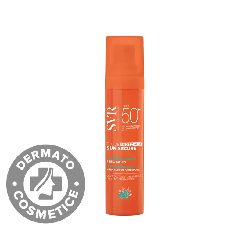 Crema cu textura fluida pentru protectie solara SPF50+ Sun Secure Photo-Age, 40ml, SVR — preț și oferte