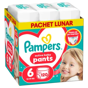 Scutece-chilotel Pants XXL Box Marimea 6 pentru +15kg, 120 bucati, Pampers