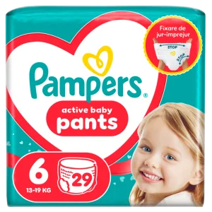 Scutece chilotel Pants Marimea 6 pentru 13-19 kg, 29 bucati, Pampers