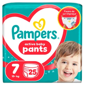 Scutece chilotel Pants Marimea 7 pentru 17+ kg, 25 bucati, Pampers