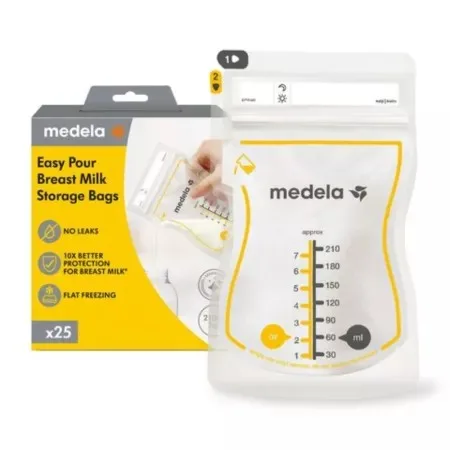 Pungi pentru depozitarea laptelui matern, 210ml * 25 bucati, Medela — preț și oferte