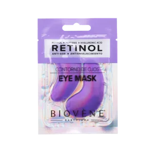 Plasturi pentru zona ochilor Anti-Age Retinol cu Peptide si Acid Hialuronic, 2bucati, Biovene