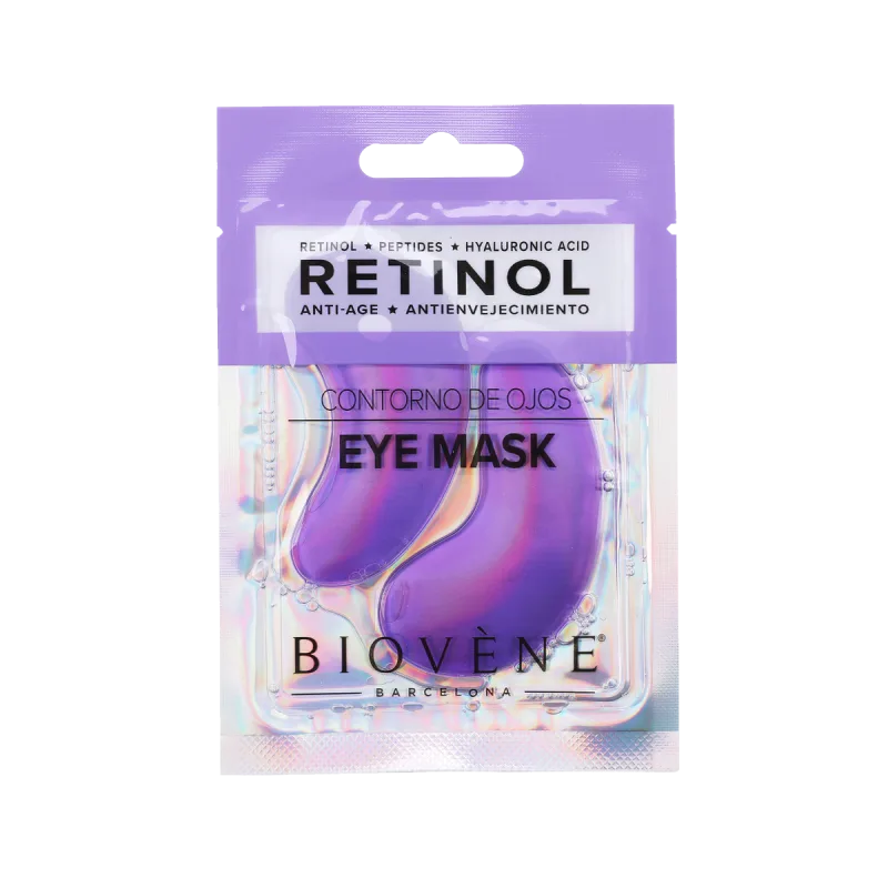 Plasturi pentru zona ochilor Anti-Age Retinol cu Peptide si Acid Hialuronic, 2bucati, Biovene — preț și oferte