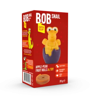 Rulou din fructe cu jucarie, 20g, Bob Snail