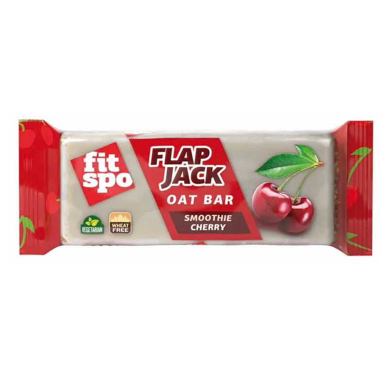 Baton de ovaz Smoothie Cherry Flapjack, 90g, FitSpo — preț și oferte